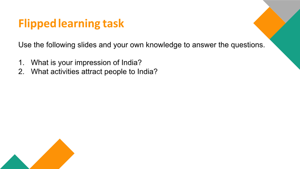 Lesson 7 The real India: flipped learning task | eduu.school
